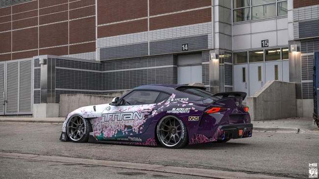 Обои картинки фото toyota supra gr aimgain bodykit, автомобили, 3д, toyota, supra, gr, aimgain, bodykit