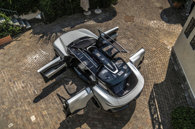 Обои картинки фото автомобили, pininfarina, электрокроссовер, pura, vision, футуристичный, концепт кар