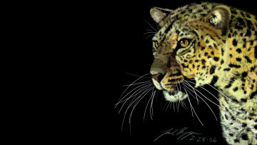 Картинка 295812 рисованное животные +ягуары +леопарды хищник зверь