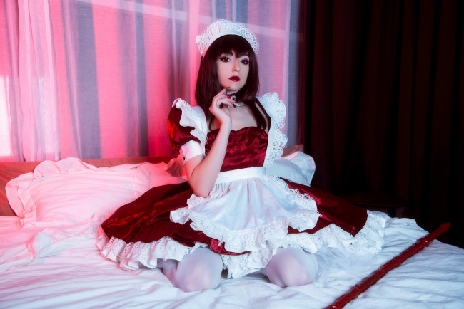 Обои картинки фото momo cosplay, девушки, momo, девушка, женщина, шатенка, темноволосая, сексуальная, модель, звезда, позирует, разная, обувь, верхняя, стильная, одежда, нижнее, эротическое, бельё, трусы, лифчик, колготки, чулки, аксессуары, макияж, и, множество, элементов, на, фотографии