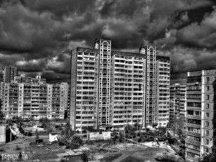 Картинка города здания дома