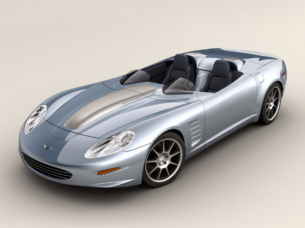 Обои картинки фото 2008, callaway, c16, speedster, автомобили, 3д