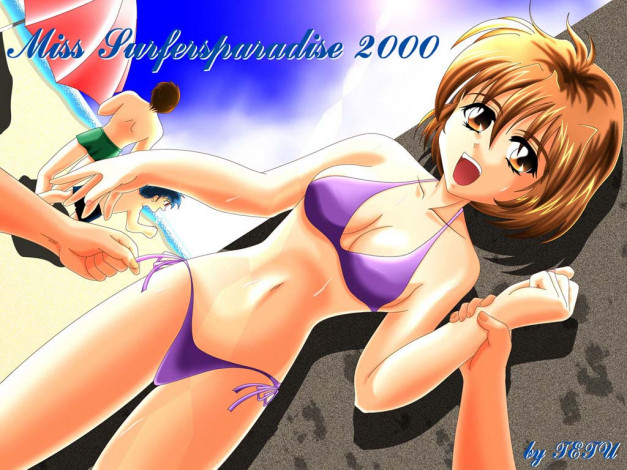 Обои картинки фото аниме, miss, surfersparadise