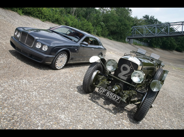 Обои картинки фото bentley, brooklands, 2008, автомобили