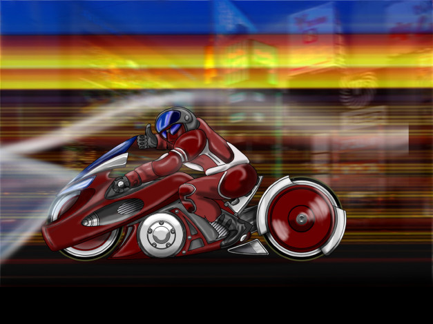 Обои картинки фото мотоциклы, 3d