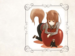 Картинка аниме spice and wolf