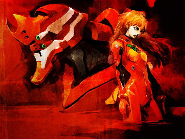 Обои картинки фото аниме, evangelion