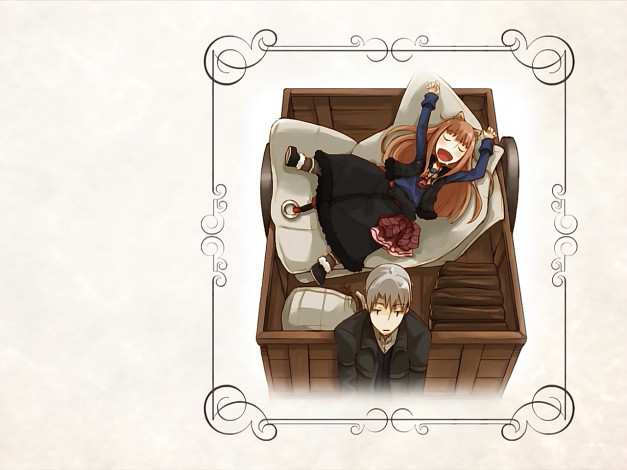 Обои картинки фото аниме, spice, and, wolf