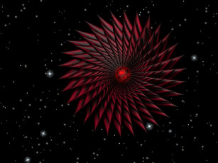 Картинка 3д графика fractal фракталы тёмный абстракция цвета