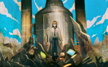 Картинка аниме steins gate девушка