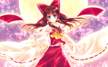 Картинка аниме touhou рейму хакурей