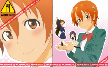 Картинка аниме working девушки