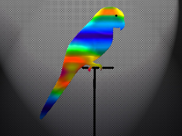 Обои картинки фото 3д, графика, animals, животные, клетки, квадраты, попугай