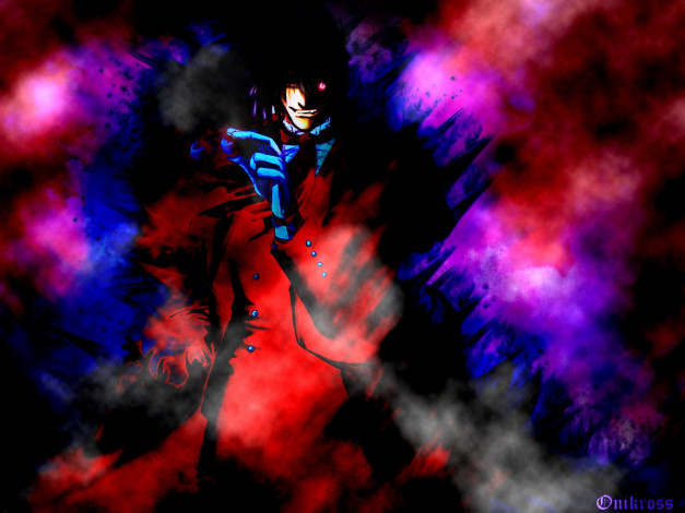 Обои картинки фото аниме, hellsing, алукард