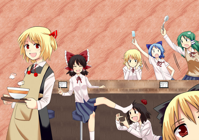 Обои картинки фото аниме, touhou, персонажи, тохо