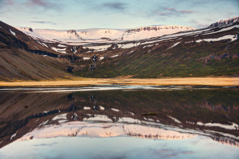 Картинка природа реки озера снежные вершины