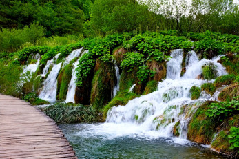 Картинка plitvice lakes national park природа водопады водопад