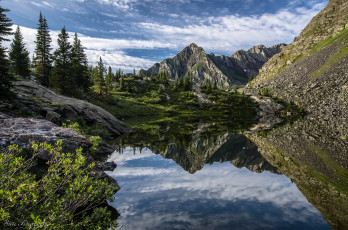 Картинка природа реки озера moon lake пейзаж отражение озеро горы