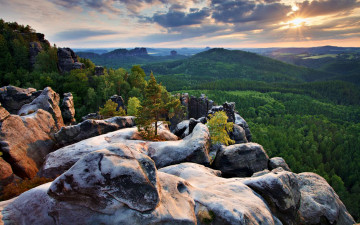 Картинка beautiful landscape природа горы камни леса простор