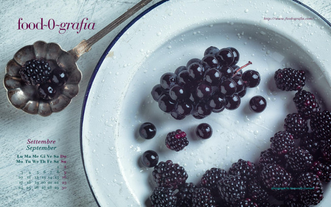 Обои картинки фото календари, еда, ягоды, ежевика