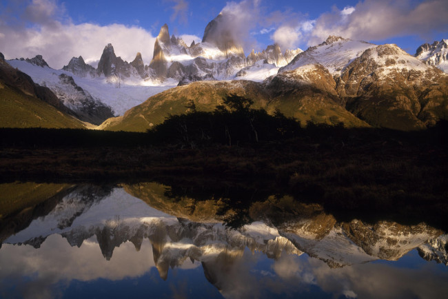 Обои картинки фото scenic, природа, реки, озера, отражение, озеро, горы