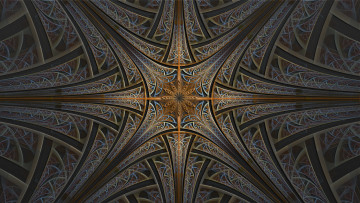 Картинка 3д графика fractal фракталы цвета узор