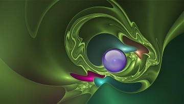 Картинка 3д графика fractal фракталы узор цвета