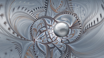 Картинка 3д графика fractal фракталы узор цвета