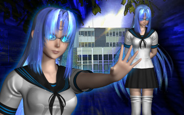 Картинка 3д графика anime аниме vocaloid