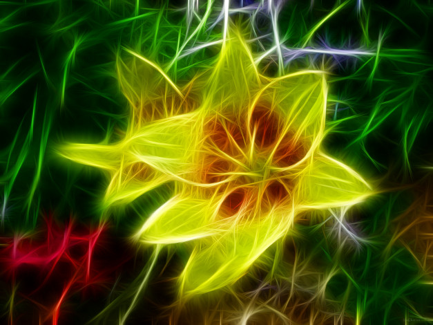 Обои картинки фото 3д, графика, flowers, цветы, лепестки