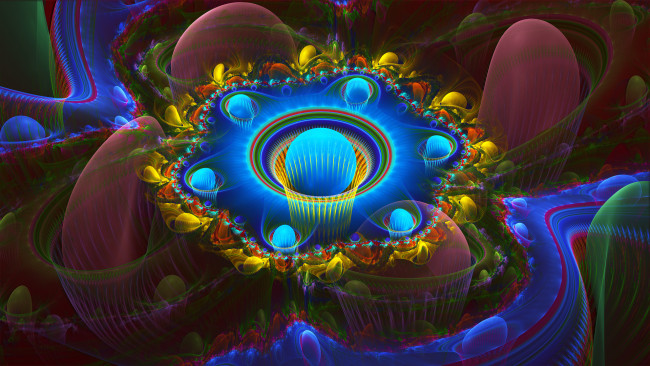 Обои картинки фото 3д, графика, fractal, фракталы, цвета, узор