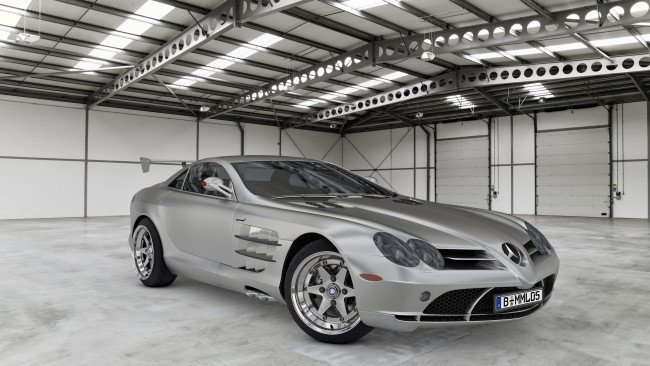 Обои картинки фото автомобили, 3д, 2005, mercedes