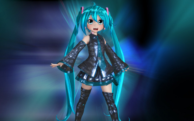 Обои картинки фото 3д, графика, anime, аниме, vocaloid