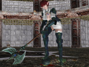 Картинка 3д+графика эльфы+ elves взгляд оружие эльфийка