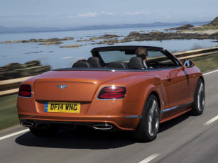 обоя автомобили, bentley, красный, 2014г, continental, gt, speed, uk-spec