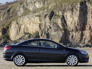 обоя автомобили, vauxhall, темный, twintop, astra