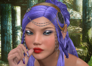 Картинка 3д+графика портрет+ portraits взгляд девушка