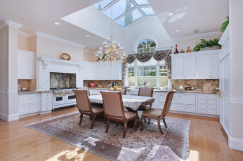 Картинка интерьер кухня стулья стол стиль