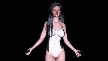 Картинка 3д+графика люди+ people девушка фон взгляд