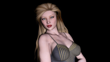 Картинка 3д+графика люди+ people фон взгляд девушка