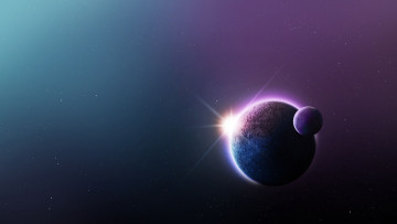 Картинка космос арт вселенная звезды планеты