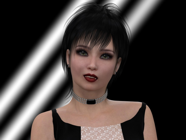 Обои картинки фото 3д графика, портрет , portraits, взгляд, девушка