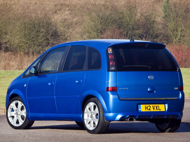 Обои картинки фото автомобили, vauxhall, vxr, синий, meriva
