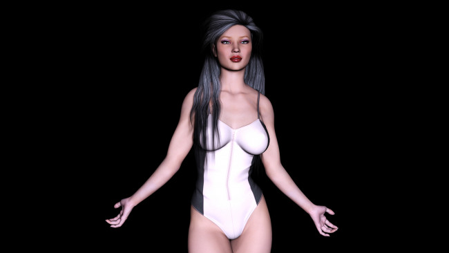 Обои картинки фото 3д графика, люди , people, девушка, фон, взгляд