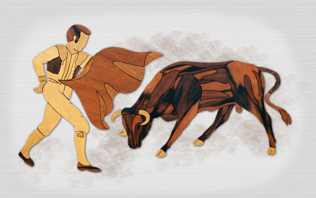 Обои картинки фото разное, ремесла,  поделки,  рукоделие, дерево, матадор