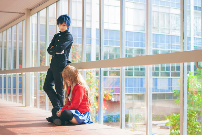 Обои картинки фото разное, мужчина женщина, пара, косплей, арт, девушка, парень