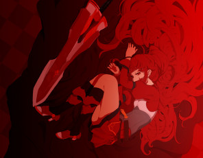 Картинка аниме оружие +техника +технологии девушка