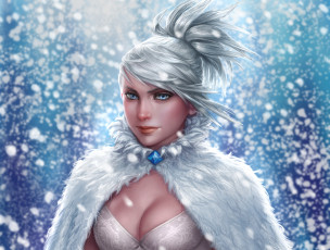 Картинка рисованное люди взгляд девушка фон