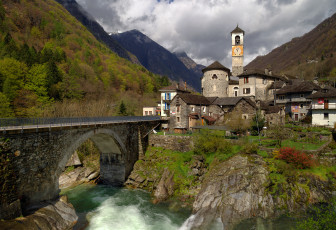 Картинка города -+мосты река мост