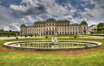 Картинка belvedere+palace города вена+ австрия дворец